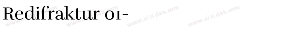Redifraktur 01字体转换